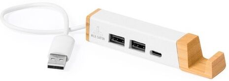 Port USB High-Tech Personnalisé - Kartip pas cher bambou blanc carton de lait recyclé