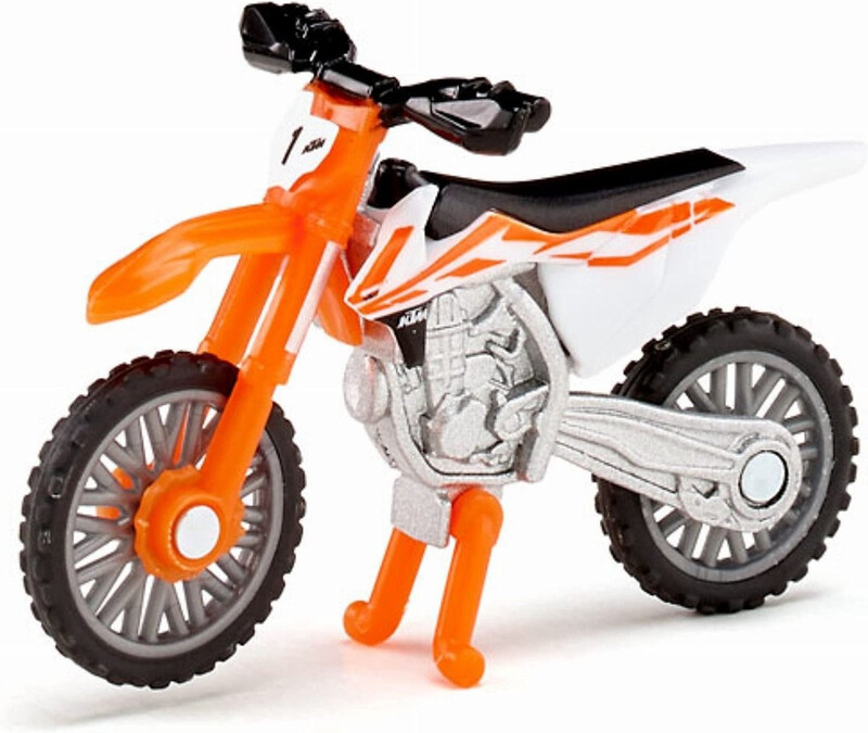 Siku KTM SX-F 450 motorfiets - 1:50, oranje en wit