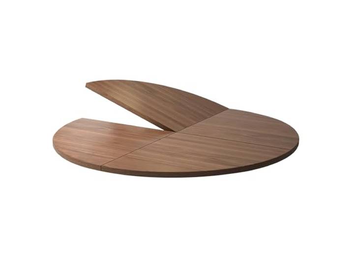 DYUNCZ Klappbare Runde Tischplatte mit 120–180 cm Durchmesser, 4-Fach Klappbar, Tischplatte Holz, Ohne Beine, Platzsparend, Wasserdicht, für Partys und Esszimmer(Brown,140cm/4.6ft)