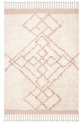 SAFAVIEH Handmade Casablanca Shag Timmy Tribal Wool Rug