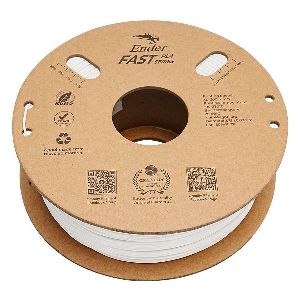 Creality Filament PLA Fast Weiss (PLA, 1000 g, 1.75 mm) (3301010397)