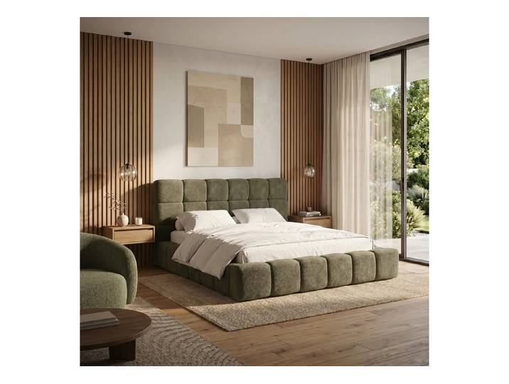 Muffo Polsterbett AMITY MAXI (Doppelbett 140x200 / 160x200 / 180x200 / 200x200 cm ohne Matraze), Metallgestell, Gasfedern