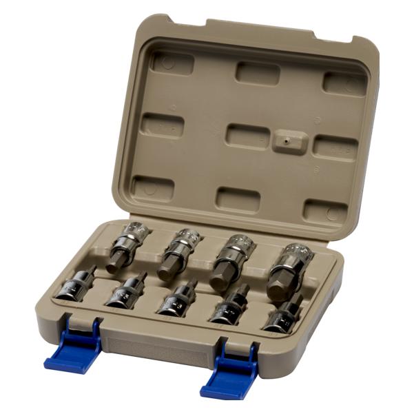 Irimo bitstoppesaet unbrako 1/2" 9 dele HEX 4, 5, 6, 7, 8,10, 12, 14, 17 (1/2") (129-9H-4)