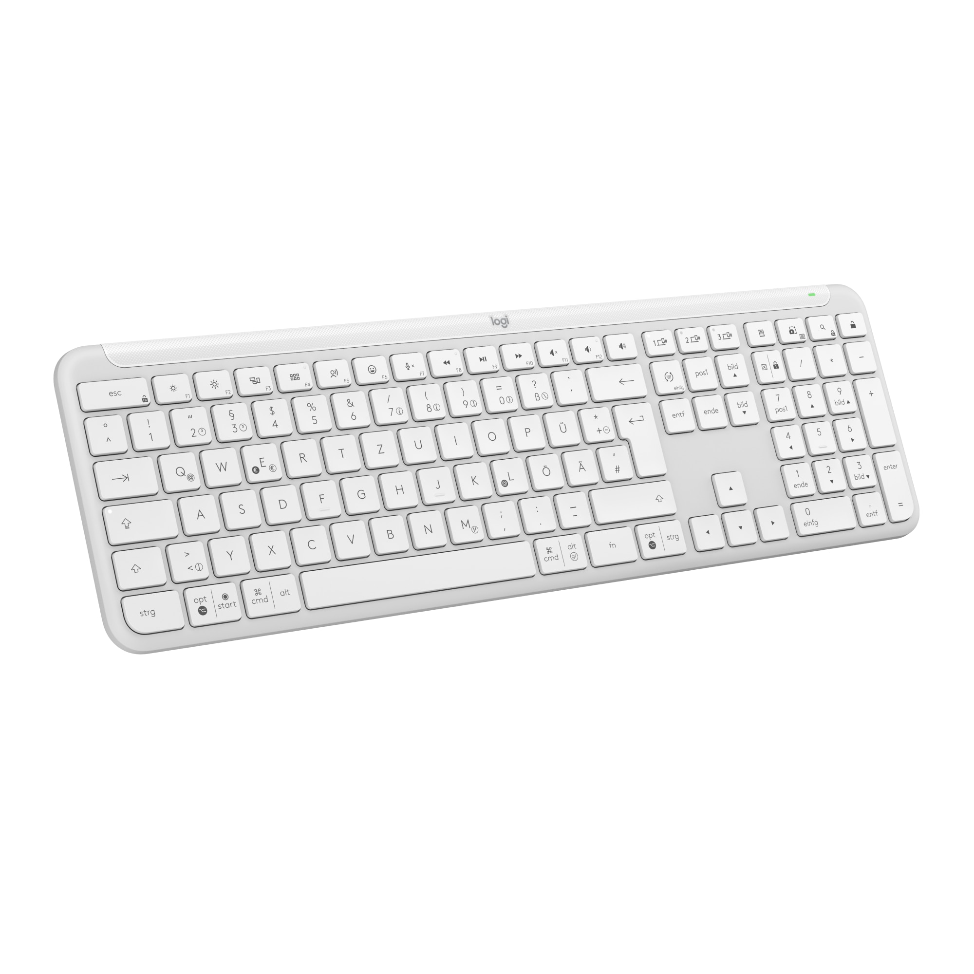 Logitech Signature Slim K950 Tastatur kabellos (Logi Bolt), Weiß