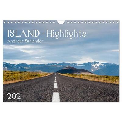 Island Highlights (Wandkalender 2027 DIN A4 quer), CALVENDO Monatskalender