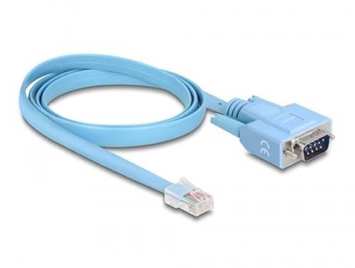 DELOCK MACHO ADAPTADOR RS-232 DB9 MACHO A 1 X SERIEL RS-232 RJ45 MACHO 1 M