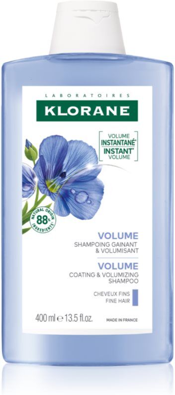 Klorane Lin Bio shampoing pour cheveux fins et plats 400 ml