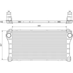 Ladeluftkühler VALEO 818387