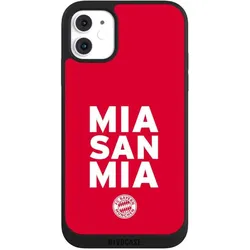 Nivocase Handyhülle für Apple iPhone 11 Hülle NIVOpure Case Schwarz FC Bayern München FCB Mia San Mia (Apple iPhone 11), Smartphone Hülle, Schwarz