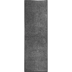 Décoshop26 - Waschbare Fußmatte anthrazit 60x180 cm DEC023180 DEC023180
