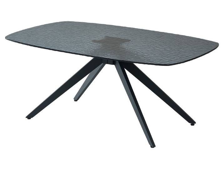 PREISBRECHER Couchtisch Elias, in schwarz, Glas, Metall - 110x44x70cm (BxHxT)