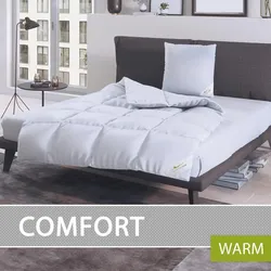 BettwarenShop Daunendecke Comfort warm, Füllung: 60% Daunen, 40% Federn 200x210 cm