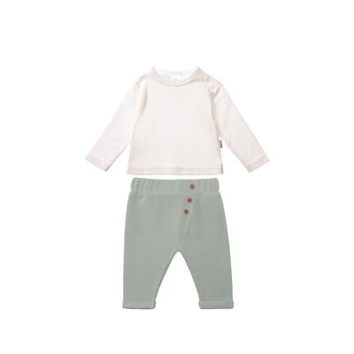 Erstausstattungspaket LILIPUT "2teiliges-Set", Mädchen, Gr. 56, grün (weiß, grün), 80% Baumwolle, 20% Polyester, KOB Set-Artikel Erstausstattungspaket, aus weichem Material
