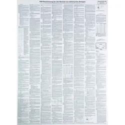 Dehn 700051 WuH-Schild VDE-Bestimmungen für den Betrieb von elektrischen Anlagen Ersatz für Art.Nr. 700020 WHS AH VDEB BEA WHSAHVDEBBEA