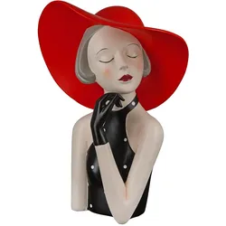 Gilde, Deko Figuren + Skulpturen, Lady mit rotem Hut