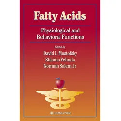 Fatty Acids, Fachbücher von David I. Mostofsky, Shlomo Yehuda, Norman Salem