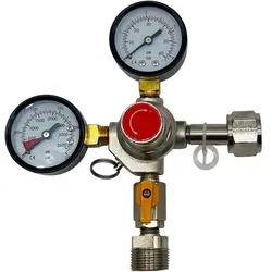 Druckminderer 1-leitig CO2 für Bier Zapfanlage 3bar Gas Druckregler Gasflasche