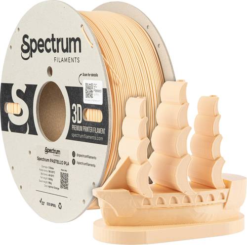 Spectrum Filaments 80708 Pastello PLA Filament PLA Matt 1.75mm 1000g apricot orange, Orange, Pastell 1St.