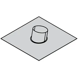 Viessmann Universal Dachpfanne DN125, für Dachneigung 20-50°, schwarz - 7501784