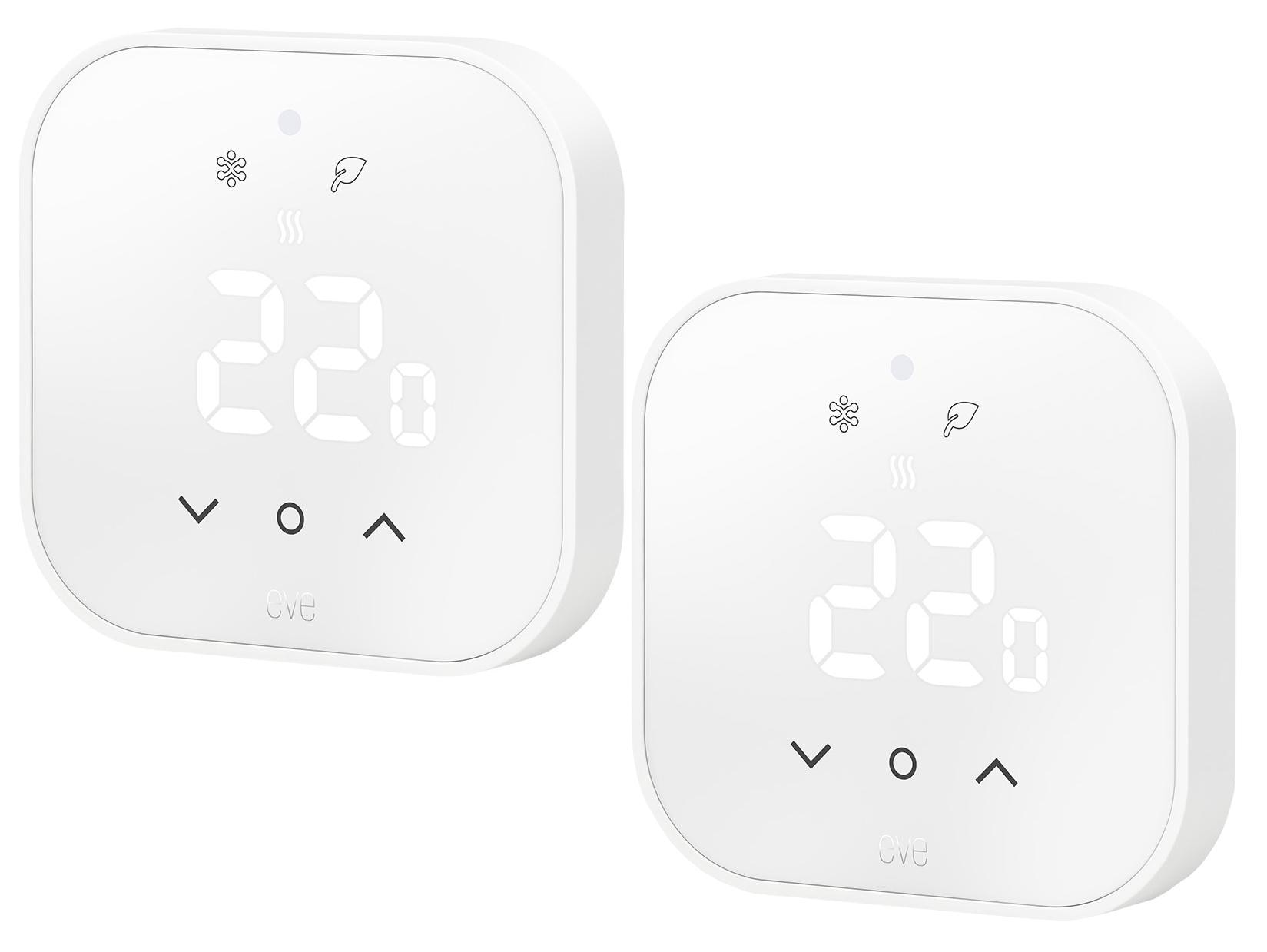 Eve Thermostat - Smartes Thermostat (Matter) für Fußbodenheizung 2er Pack