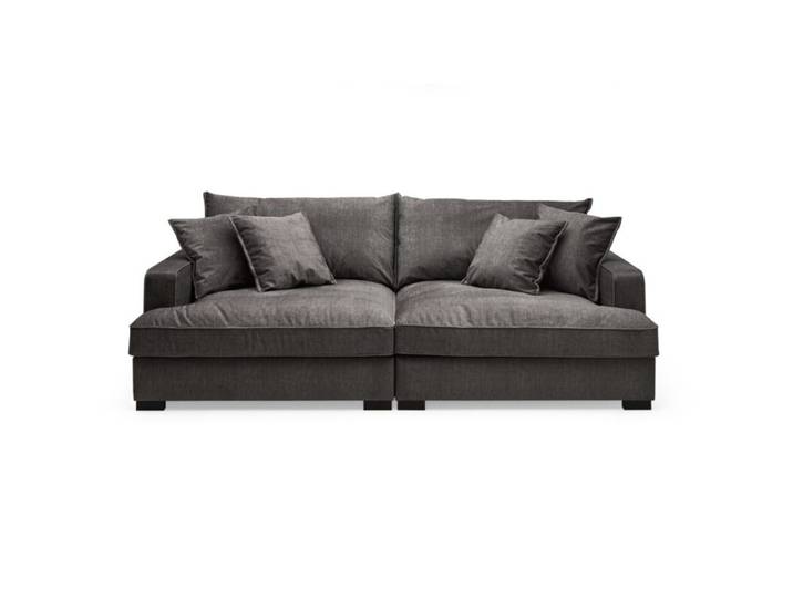 Trendstore Haidi Megasofa Microfaser - Microfaser Vogue charcoal Modern