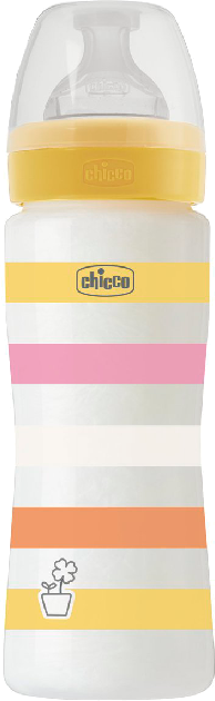 Chicco Well-Being Biberão Fluxo Rápido 4m+ 330ml Amarelo