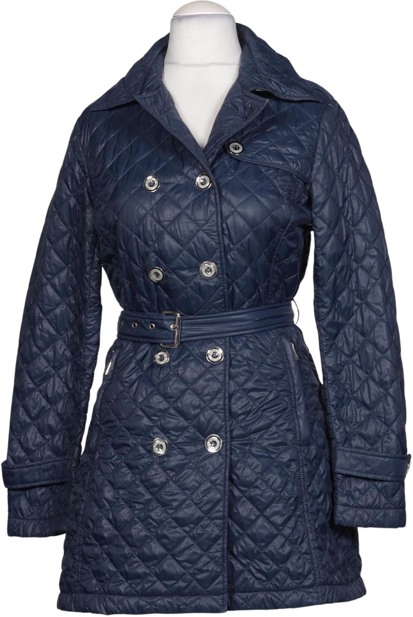 Romeo Gigli Damen Mantel, Marineblau, Gr. S, Synthetik - Second Hand