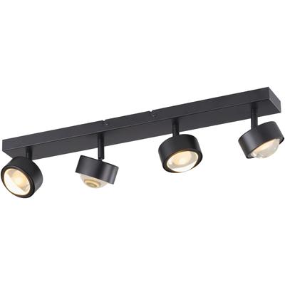 LED Deckenleuchte "KULU", schwarz, 4, H: 11,5cm, 1 Stk., SCHÖNER WOHNEN-KOLLEKTION, Leuchten, SCHÖNER WOHNEN Kollektion, dreh- und schwenkbar, LED Deckenleuchte