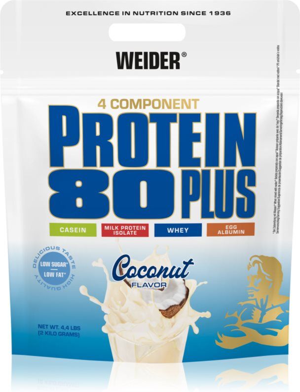 Weider Protein 80 Plus Molkenprotein mit Aminosäuren Geschmack Coconut 500 g