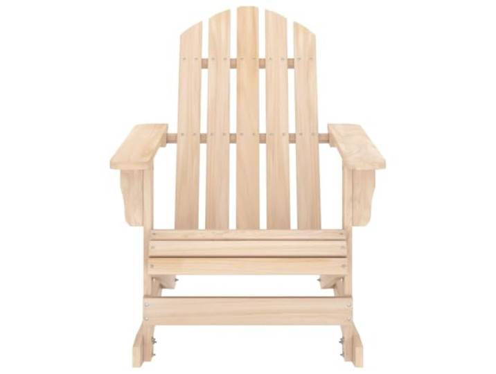 FDSAQOPT Adirondack Schaukelstuhl Massivholz Tanne Garten, Terrasse, robuster Rahmen, pflegeleicht, witterungsbeständig, ergonomisch, 110 kg