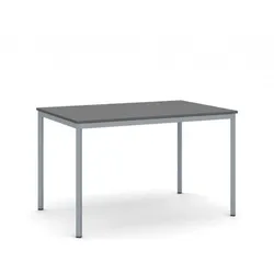 Esstisch BASIC, 120x80 cm, Gestell dunkelgrau, Graphit