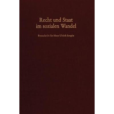 Recht und Staat im sozialen Wandel., Gebundene Ausgabe von , Duncker & Humblot, 978-3-428-05347-6