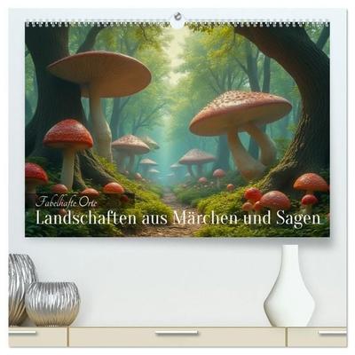 Fabelhafte Orte – Landschaften aus Märchen und Sagen (hochwertiger Premium Wandkalender 2027 DIN A2 quer), Kunstdruck in Hochglanz