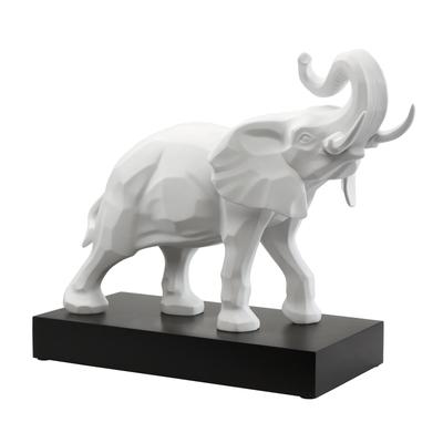 Dekofigur GOEBEL "Dekofigur Elefant Studio 8 Serengeti 54 cm weiß", weiß, B:22cm H:43cm T:54cm, Dekofiguren