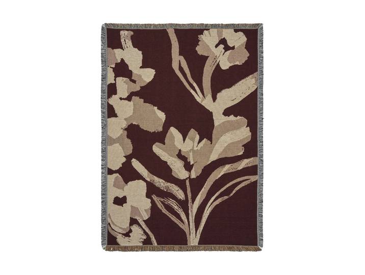 Ferm Living Cilla plaid Pecan foncé, 120x170 cm