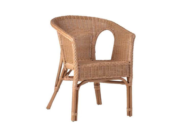 MiaMöbel Rattanstuhl 'Mina' honig Rattan Landhaus