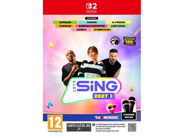 Let's Sing 2027 (bundle jeu + 2 Micros) (NINTENDO SWITCH 2)