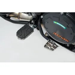 SW-Motech Fußbremshebel-Verbreiterung - Silbern. KTM Modelle.