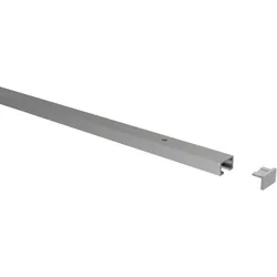 GARDINENSCHIENE / OBJEKTSCHIENE Primax 140 cm, 1-läufig Silbergrau
