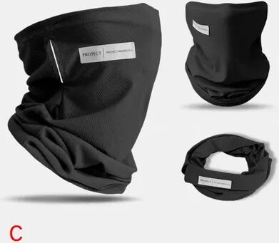 The Handy Homestead Ice Silk UV Protection Face Mask Neck Gaiter For Cycling black