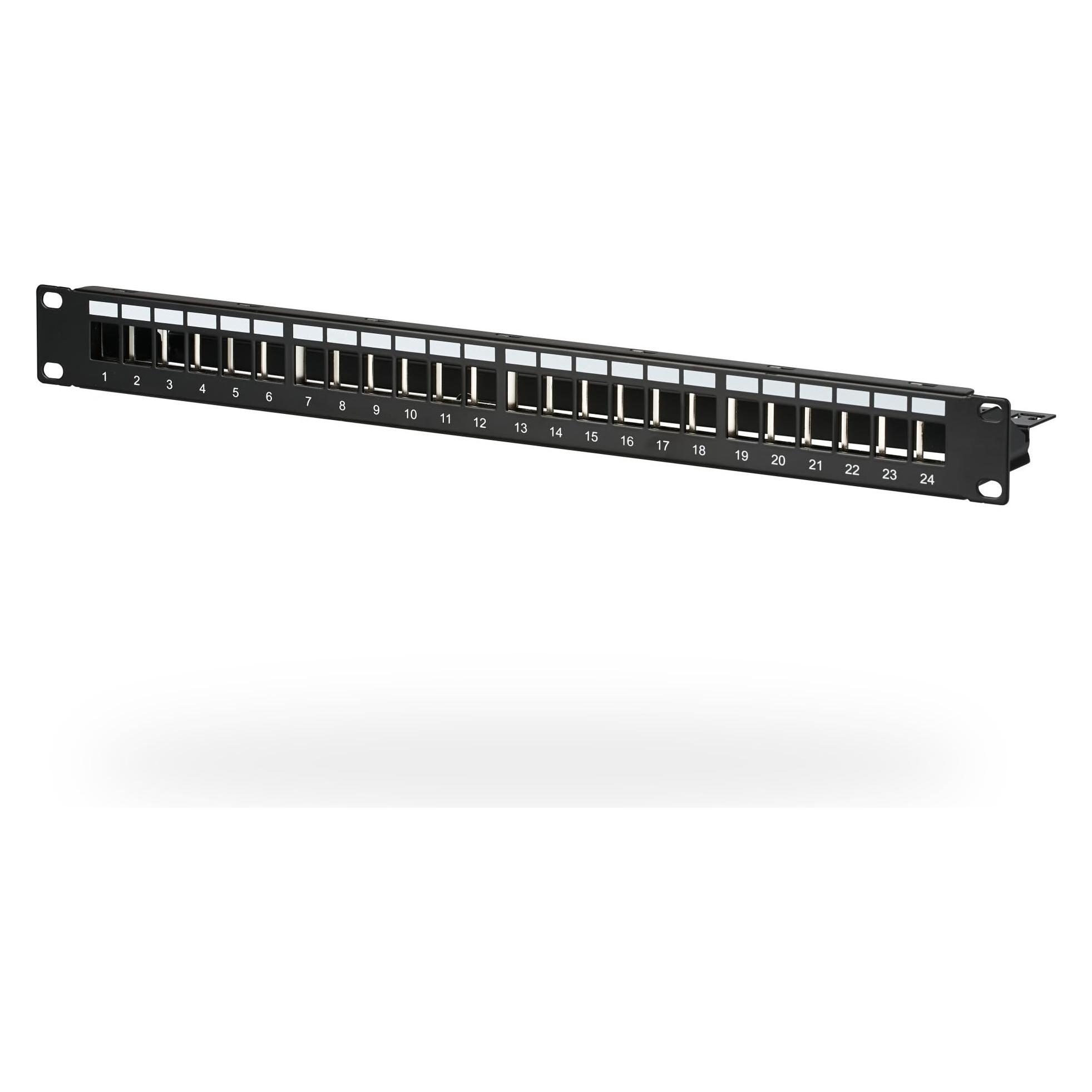 M-Cab DISTRI. PANEL 19IN 1U 24P BLACK (EC020100002)
