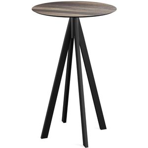 Feros Stehtisch 120041270, tropical wood, Maße 109,2 x 70cm (HxØ)
