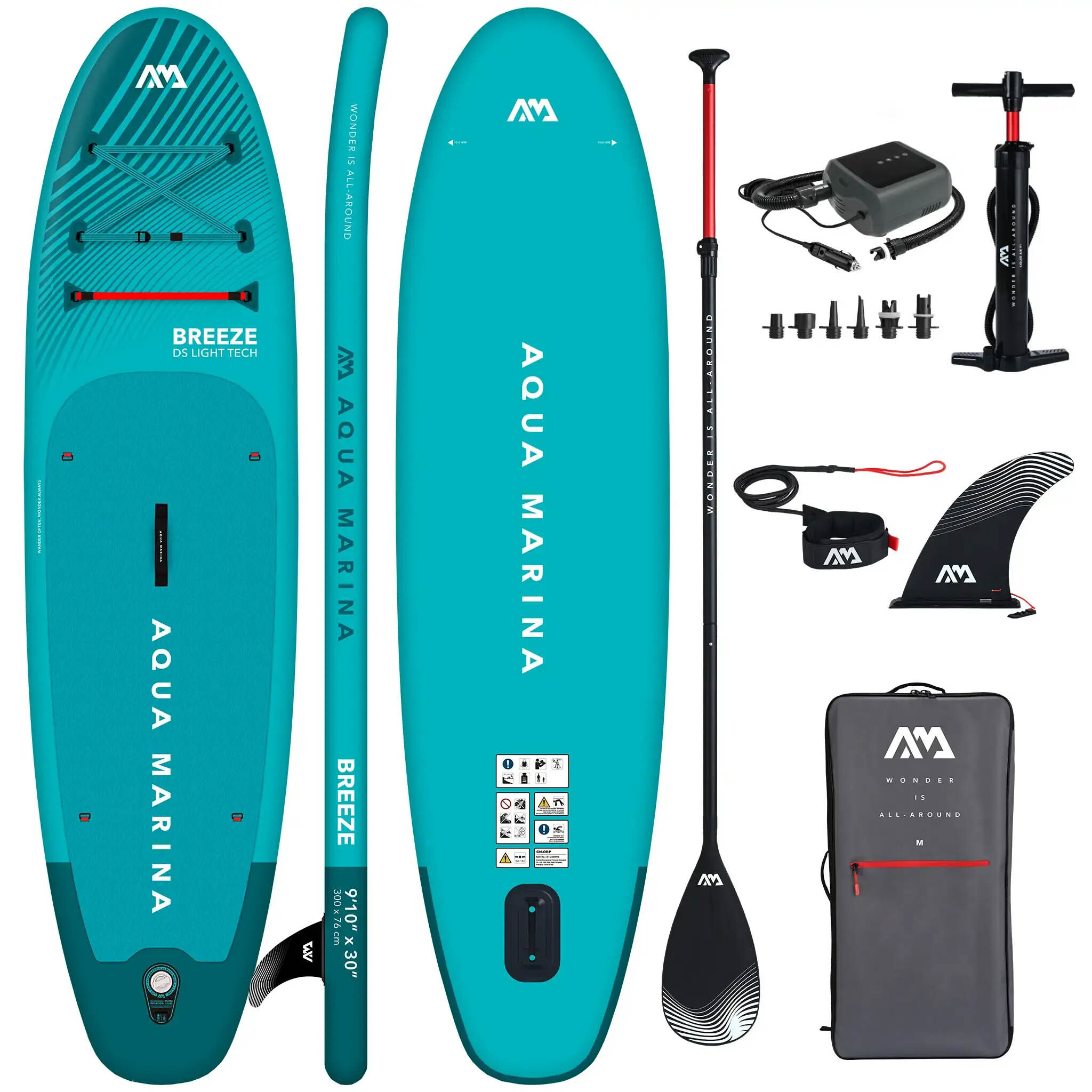 Aqua Marina Breeze 300 cm BLUE SUP-Board + Elektrische Pumpe PBG 6
