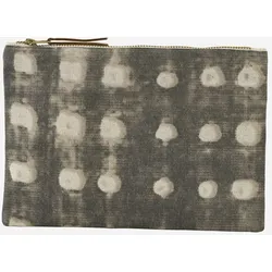House Doctor Kosmetiktasche Dots, 23 x 16 cm, grau