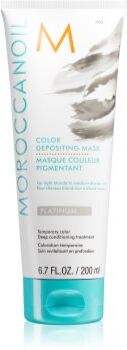 Moroccanoil Color Depositing máscara nutritiva suave sem pigmentos de cor permanente Platinum 200 ml. Color Depositing
