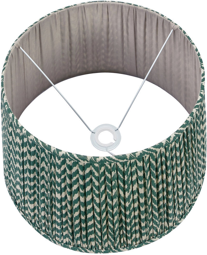 Bloomsbury Market Mio Empire Cotton Lamp Shade ( Uno ) Forest Green 22cm H x 35cm W x 35cm