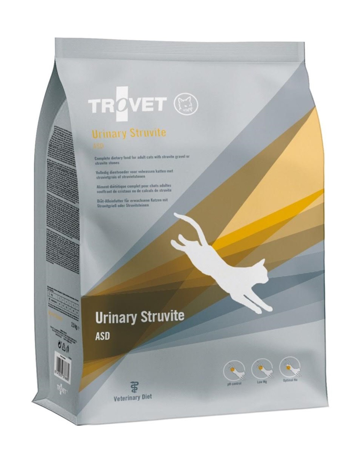TROVET Urinary Struvite ASD - Trockenfutter für Katzen - 2,5kg
