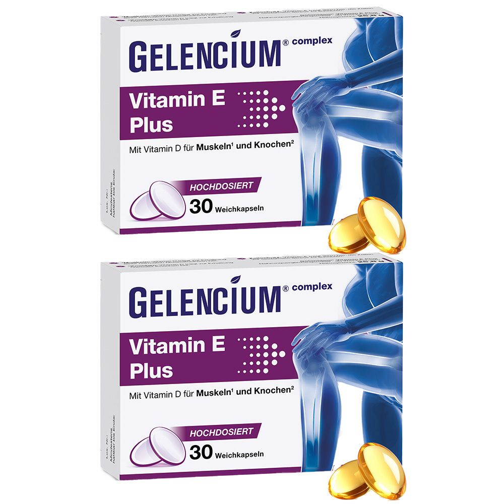 Gelencium Vitamin E Plus hochdos.m.Vit.D Weichkps. 2x 2x30 St Weichkapseln