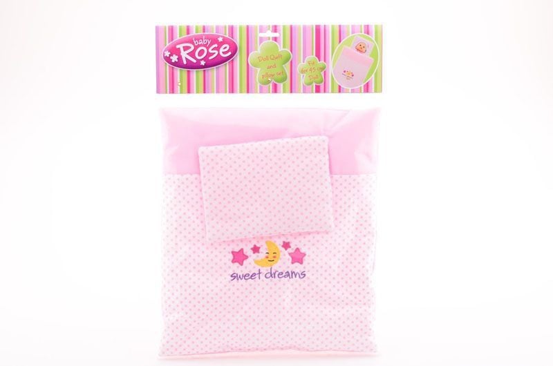 Luma Baby rose deken en kussenset voor baby's