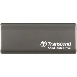Transcend SSD 500GB ESD265C Portable, USB 10Gbps, Type-C (0.50 TB), Externe SSD, Grau